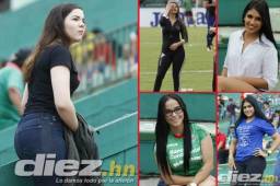 El clásico entre el Marathón y Motagua hizo que muchas lindas aficionadas llegaran al estadio Yankel Rosenthal.