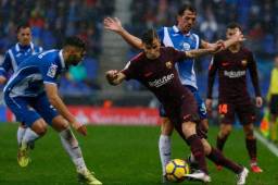 El Barcelona ha empatado en una cancha empapada por una fuerte tormenta en la Ciudad Condal.