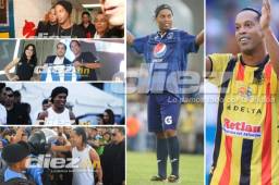 Ronaldinho cerró su gira en Honduras jugando un tiempo para el Motagua y otro con el Real España.