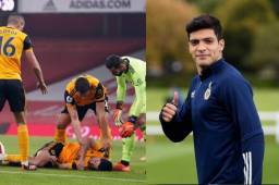 Raúl Jiménez recibió al alta médica para salir del hospital, ahora se recupera en casa con su familia.