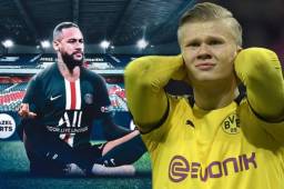 Neymar se burló de Haaland tras dejarlo fuera de la Liga de Campeones.