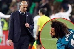 Zidane no descarta que Marcelo estará para el partido contra el PSG.