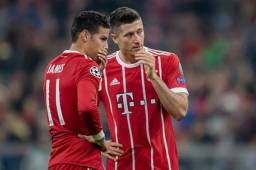 James Rodríguez y Lewandowski son las principales armas del Bayern Munich.