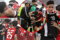 El portero de un club de Irak rompió a llorar al final del partido, sus compañeros no sabían la dura noticia.