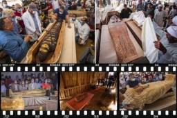 El país de los faraones descubrió un total de 59 ataúdes de madera, con sus momias intactas en una importante necrópolis cerca de El Cairo. Mirá las fotos que le están dando la vuelta al mundo.