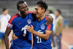 Roby Norales disputó cuatro partidos con el Bengaluru sumando 144 minutos y un gol. Pero no terminó de convencer al técnico español Albert Roca. Foto Bengaluru FC