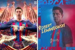 Robert Lewandowski ya es oficialmente nuevo jugador del Barcelona.