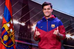 Coutinho ya posó con los colores del Barcelona.