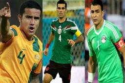El torneo contará con hombres experimentados como el egipcio Essam El Hadary, el mexicano Rafa Márquez o el australiano Tim Cahill.