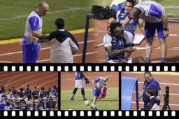 La Selección de Honduras quedó depurada únicamente con 26 futbolistas para encarar el partido ante Trinidad. Llegó un niño de invitado especial a las prácticas y de inmediato se fue a saludar al entrenador Fabián Coito.