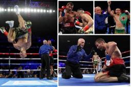 El boxeador hondureño Teófimo López noqueó en el quinto asalto al finlandés Edis Tatli en el Madison Square Garden y estas son las imágenes del combate.
