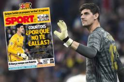 Sport disparó contra Courtois por decir que el Real Madrid está mejor que el Barcelona y no merecen el título.