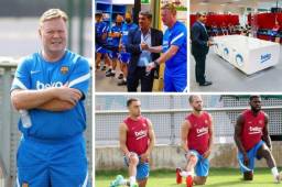 El FC Barcelona realizó hoy su primer entrenamiento de cara a la temporada 2021-22 y hubo varias novedades. Laporta estuvo presente.