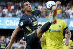 Cristiano Ronaldo en su debut con la Juventus en Italia donde no pudo marcar contra el Chievo Verona. Foto EFE