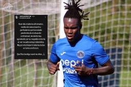 Rubilio Castillo agradeció a sus seguidores por estar pendiente de su situación en Motagua.