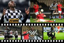 Dando gracias a Dios, el delantero hondureño Alberth Elis se estrenó como goleador en el Boavista y lo hizo frente al más grande del fútbol luso, el Benfica.