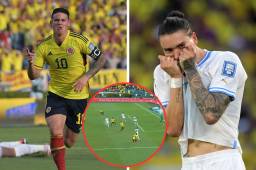 Empate polémico en Barranquilla: Con golazo y ‘mano’ de James Rodríguez, Colombia y Uruguay se reparten puntos en Conmebol