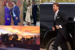 El capitán del Real Madrid se casó ayer en la catedral de Sevilla y luego hicieron una tremenda fiesta en su finca. Algunos famosos compartieron fotos y videos.