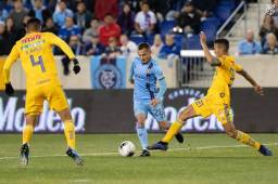 Los Tigres de Monterrey están empatando sin goles al término del primer tiempo frente al New York City en la Gran Manzana. Fotos cortesía