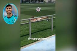 Marco Asensio grabó a Marcos Llorente en calzoncillos bronceándose en el campo de entrenamiento del Real Madrid.
