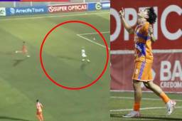 Andy Nájar quedó retratado: así fue el gol de Jefryn Macías al Olimpia que pone a Lobos a soñar con la salvación