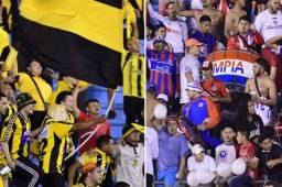 Las barras de Olimpia y Real España tuvieron un comportamiento ejemplar el miércoles pese a los temores de un enfrentamiento antes, durante o después del juego.