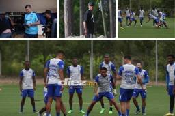 La Selección Nacional de Honduras ya trabaja pensando en el importante amistoso que disputarán primero ante Argentina el viernes y luego ante Guatemala. Fotos DIEZ: Andro Rodríguez.