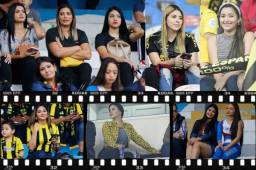 Las bellas chicas llegaron en gran mayoría al estadio Morazán para el partido entre Real España y Vida. La guapa esposa de Jhow Benavídez se robó las miradas.