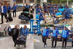 La Selección Honduras ya está en tierras asiáticas para enfrentar a Corea del Sur este lunes 28 de junio a las 5:00 de la mañana hora catracha. Acá las imágenes de su arribo y su primer entreno.
