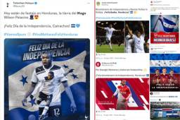 Tottenham, Arsenal, Mónaco y otros equipos europeas felicitan a Honduras por su Independencia.