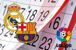 El calendario de La Liga de España está definido y el Real Madrid y Barcelona ya conocen los días de los clásicos.