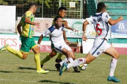 Parrillas One arrancó la jornada del Ascenso empatando con Atlético Choloma. Foto DIEZ