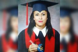 Foto en vida de la aficionada del Olimpia que perdió la vida cuando salía del estadio Nacional luego de presenciar el partido contra vida. Foto cortesía La Prensa