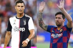 Messi y Cristiano Ronaldo son los futbolistas que están en la parte alta de goleo en la Liga de Campeones de Europa.