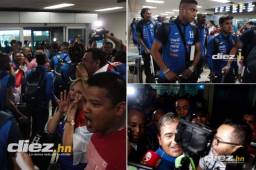 Aficionados de Panamá llegaron al aeropuerto Tucumen a recibir a Honduras, pero no fue con buenas intenciones.