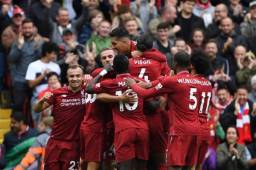 Liverpool es líder de la tabla de posiciones en la Liga Premier de Inglaterra.