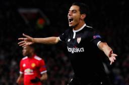 Wissam Ben Yedder juega en el Sevilla y con dos goles suyos eliminaron al Manchester United de Champions.