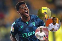 Antony Lozano se ha metido en la historia del Cádiz con su triplete ante el Villarreal.