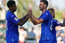 Antony Lozano ya sumó sus primeros minutos como jugador del Getafe de España.