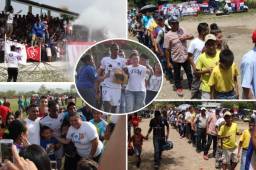 El Olimpia debutó con goleada de 8-0 sobre El Carmen FC en la Copa Presidente. El encuentro en Jesús de Otoro dejó imágenes que pocas veces se dan este pueblito de Intibucá. Fotos JUAN SALGADO