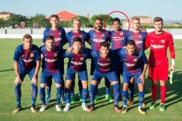 El delantero hondureño Choco Lozano está jugando de titular con el Barcelona B que se está enfrentando al Girona.