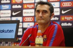 Valverde durante la conferencia de prensa previo al partido contra el Dépor.