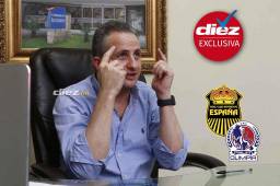 El presidente del Real España está creyendo que el club le remontará el marcador global al Olimpia en la Gran Final.