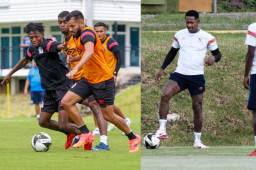 Marcos Solano (izquerida), la sorpresa de Olimpia en la pretemporada para el Apertura 2024. Quioto, el legionario presente.