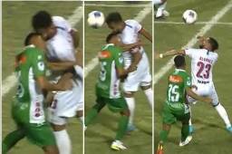 Le reventó la nariz: Así fue el fuerte cabezazo de Ofir Padilla a Jorge Álvarez que lo sacó del partido y lo mandó al hospital