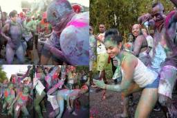 El corredor de Jamaica, Usain Bolt, fue fotografiado con lindas mujeres en un carnaval donde de Brasil donde hizo bailes eróticos rodeado de chicas.