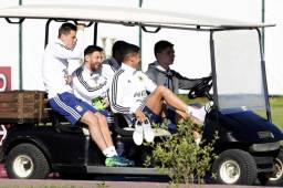 Los futbolistas de la Selección de Argentina fueron sorprendidos por los médicos de la FIFA que les hicieron el control antidopaje. Foto AFP