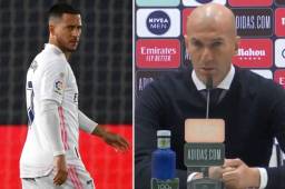 Zidane dijo que está contento porque ya puede volver a contar con Hazard, quien según él, le aportará mucho al Madrid.