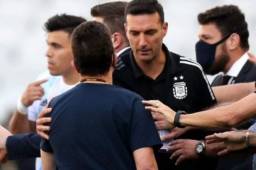 'Somos los damnificados', aseguró Scaloni tras suspensión de superclásico ante Brasil.