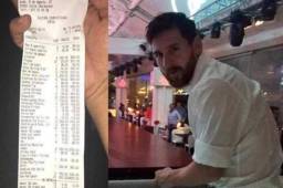 La factura que supuestamente era de Messi y sus amigos en Ibiza.